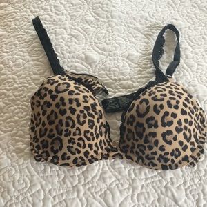 Soma Embraceable push up leopard print bra, 36B